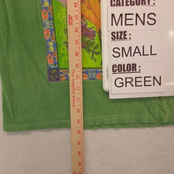 Pink Floyd Band Graphic Crew Neck T Shirt Adult Mens Size Small S Green - Picture 6 of 9